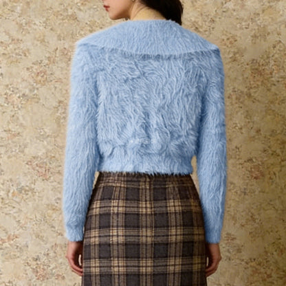 Damen Kurzjacke Flauschig Eveloria