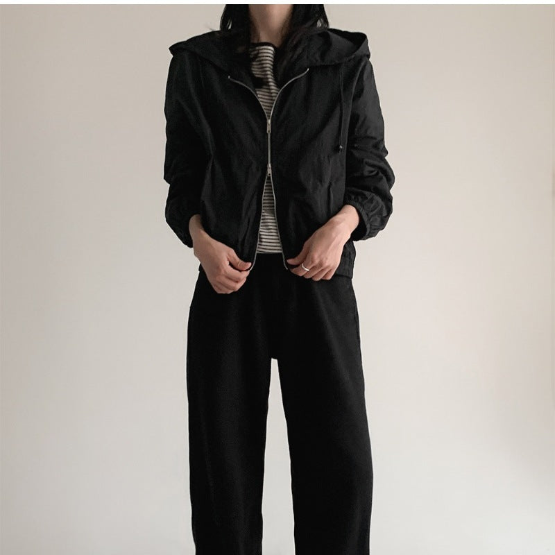 Damen Übergangsjacke mit Kapuze elastisch Eveloria