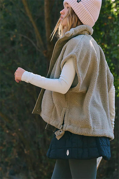 Damen Kapuzenjacke Kuschel-Fleece Regulierbarer Saum Eveloria
