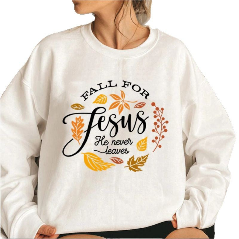 Damen Sweatshirt Weiches Innenfutter Botanisches Herbstmotiv Eveloria