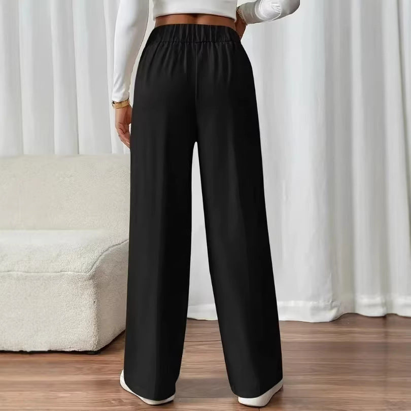 Damen Hochbundhose Elegant Weites Bein Eveloria