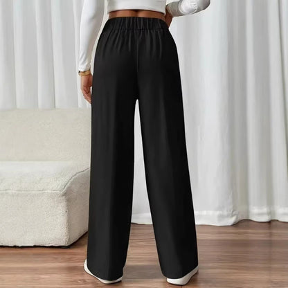 Damen Hochbundhose Elegant Weites Bein Eveloria