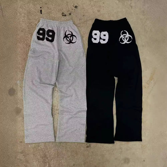 Damen Sweathose Biohazard-Design Baumwolle Schwarz - Eveloria