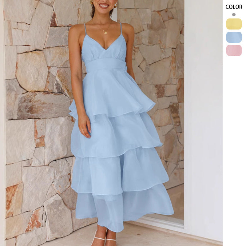 Damen Maxikleid Luftig Voluminös Eveloria - Eveloria