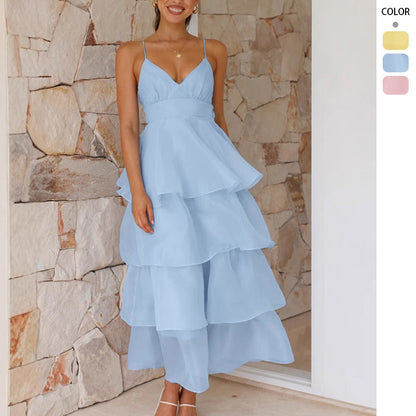 Damen Maxikleid Luftig Voluminös Eveloria - Eveloria