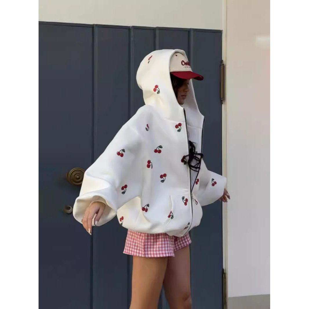 Eveloria Damen Sport Kapuzenpulli Cherry Street Wear