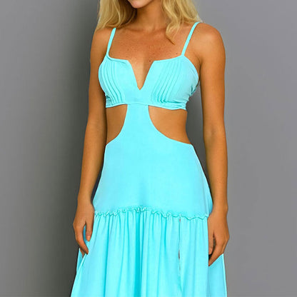 Damen Strandkleid Cut-Out-Design Eveloria