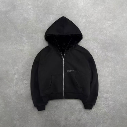Damen Fleecejacke Tierdesign Wendefutter