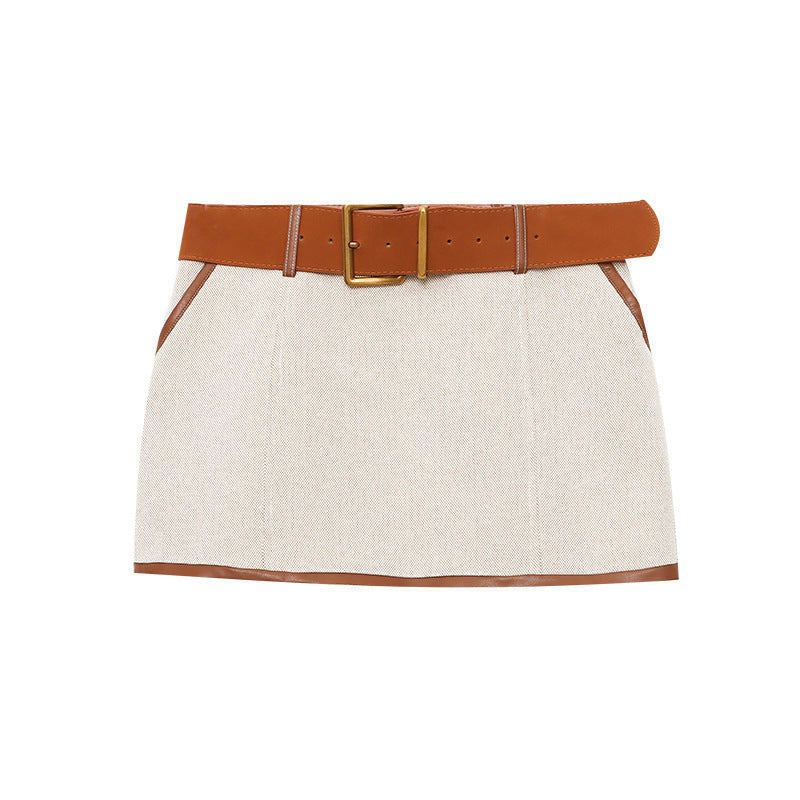 Damen Minirock Elegant Feiner Stoff