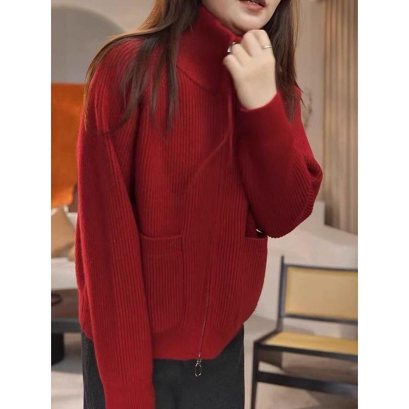 Damen Pullover Lässig Strukturiertes Rippenmuster Eveloria - Eveloria