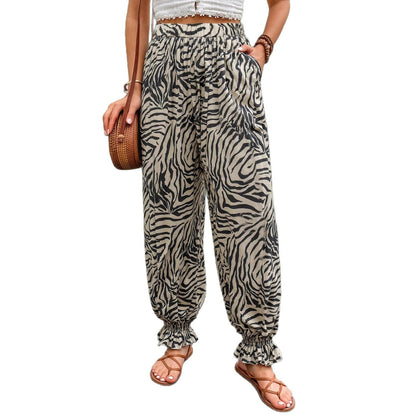 Damen Weite Stoffhose Eveloria