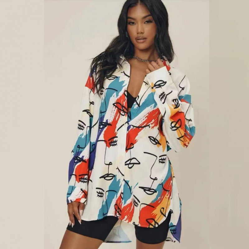 Damen Oversized Bluse Modisch Eveloria