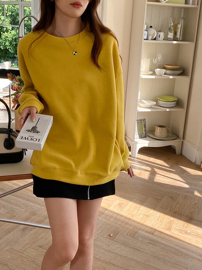 Damen Oversized Sweatshirt Raglanärmel Grau Eveloria
