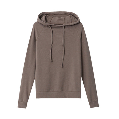 Damen Kapuzenpullover Raglanärmel Eveloria Lässig