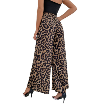 Damen Leoparden-Haremshose Elastisch Weite Eveloria