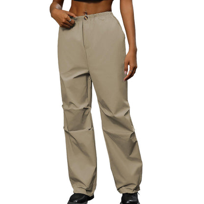 Damen Freizeithose Elastischer Bund Praktische Seitentaschen