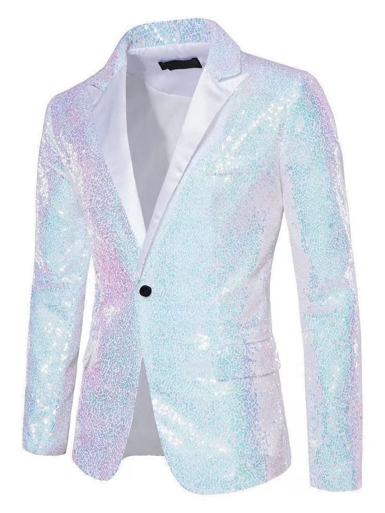 Herren Blazer Pailletten Elegant Edel Dekor Eveloria