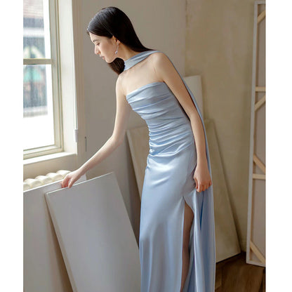 Damen Maxi Abendkleid Strapless Figurbetont Elegant