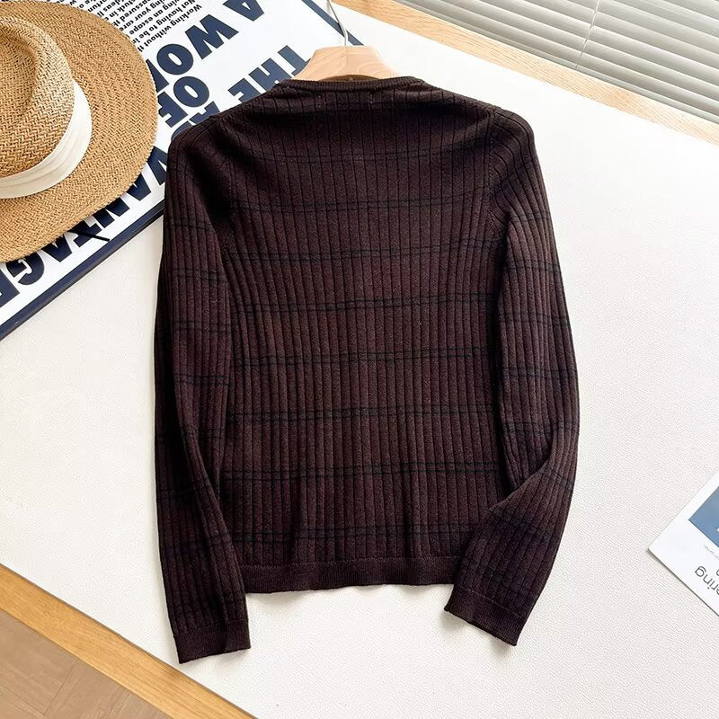 Damen Cardigan Rippstrick Knopfverschluss Anthrazit Eveloria