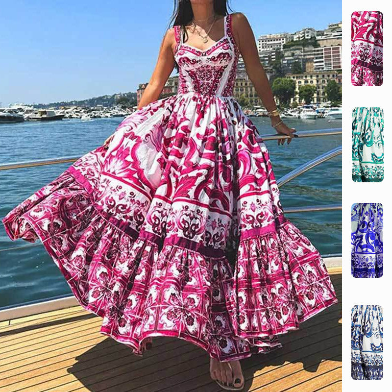 Damen Maxikleid A-Linie Elegant Verzierungen Schwarz - Eveloria