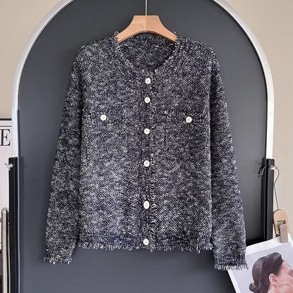 Damen Strickjacke mit Knöpfen und Taschen Eveloria