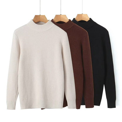 Damen Feinstrickpullover Stehkragen Eveloria - Eveloria