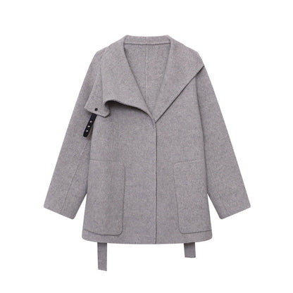 Damen Strickmantel Asymmetrisch Eveloria