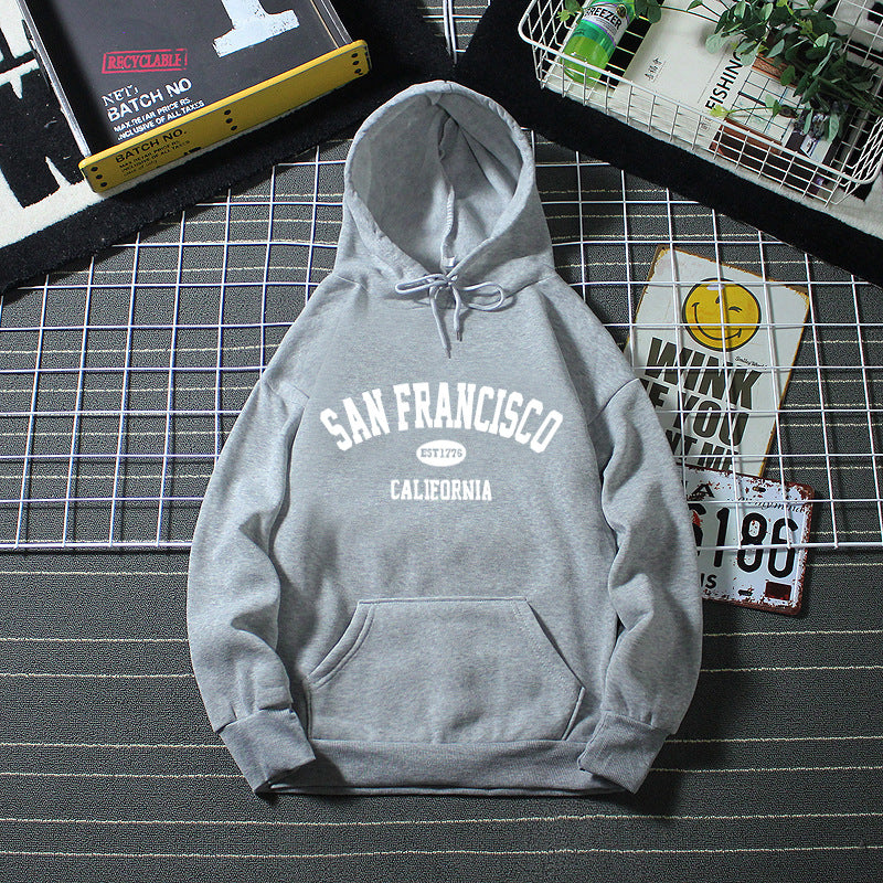 Damen Kapuzenpullover Lässig San Francisco Print Bequem - Eveloria