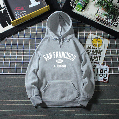 Damen Kapuzenpullover Lässig San Francisco Print Bequem - Eveloria