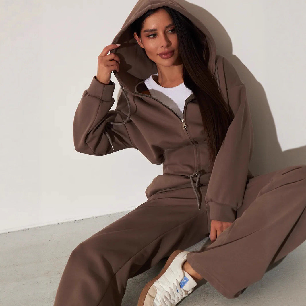 Damen Kapuzenoberteil und Sweatpants-Set Hochwerder Bund - Eveloria