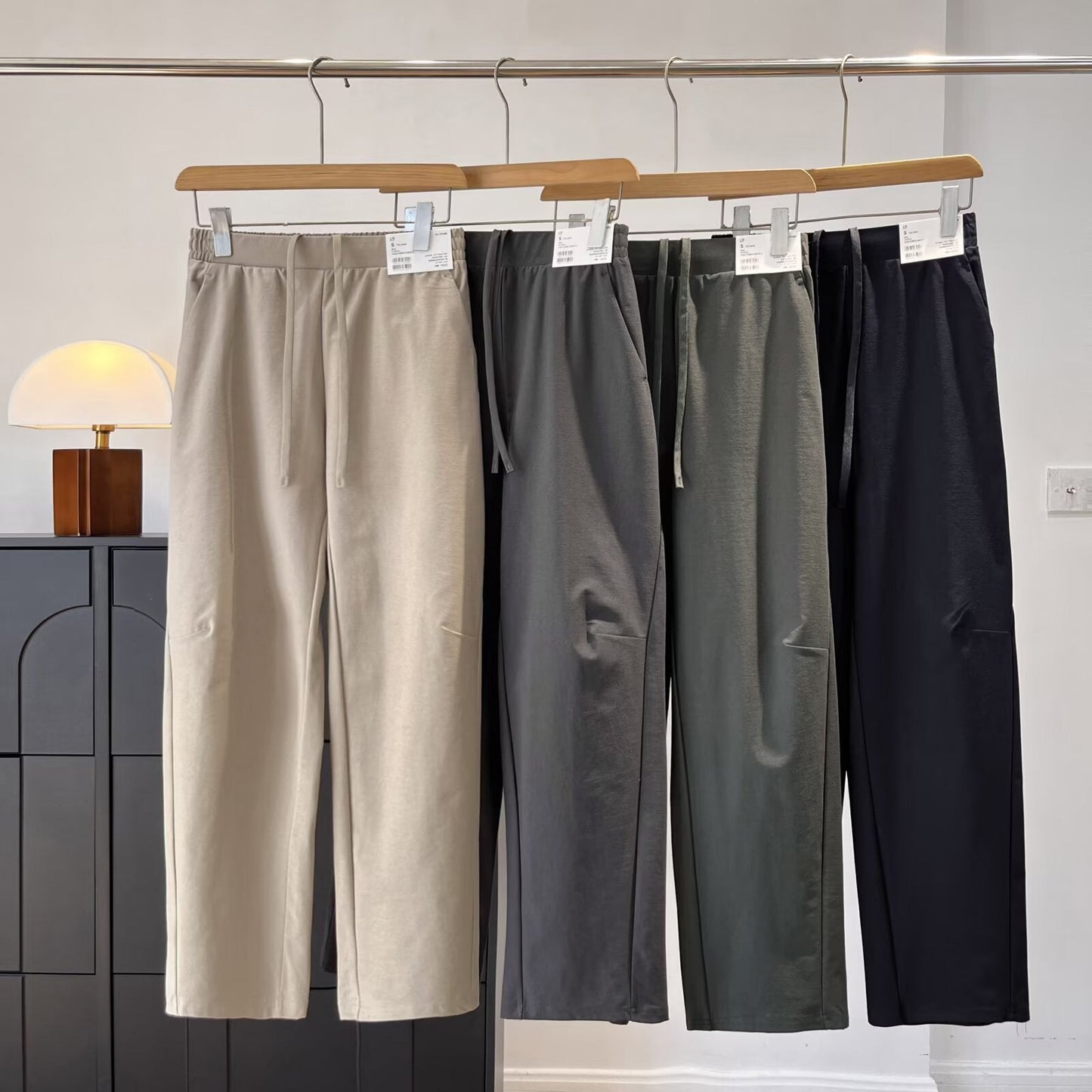 Damen Chino-Hose Elastischer Bund Bequem - Eveloria