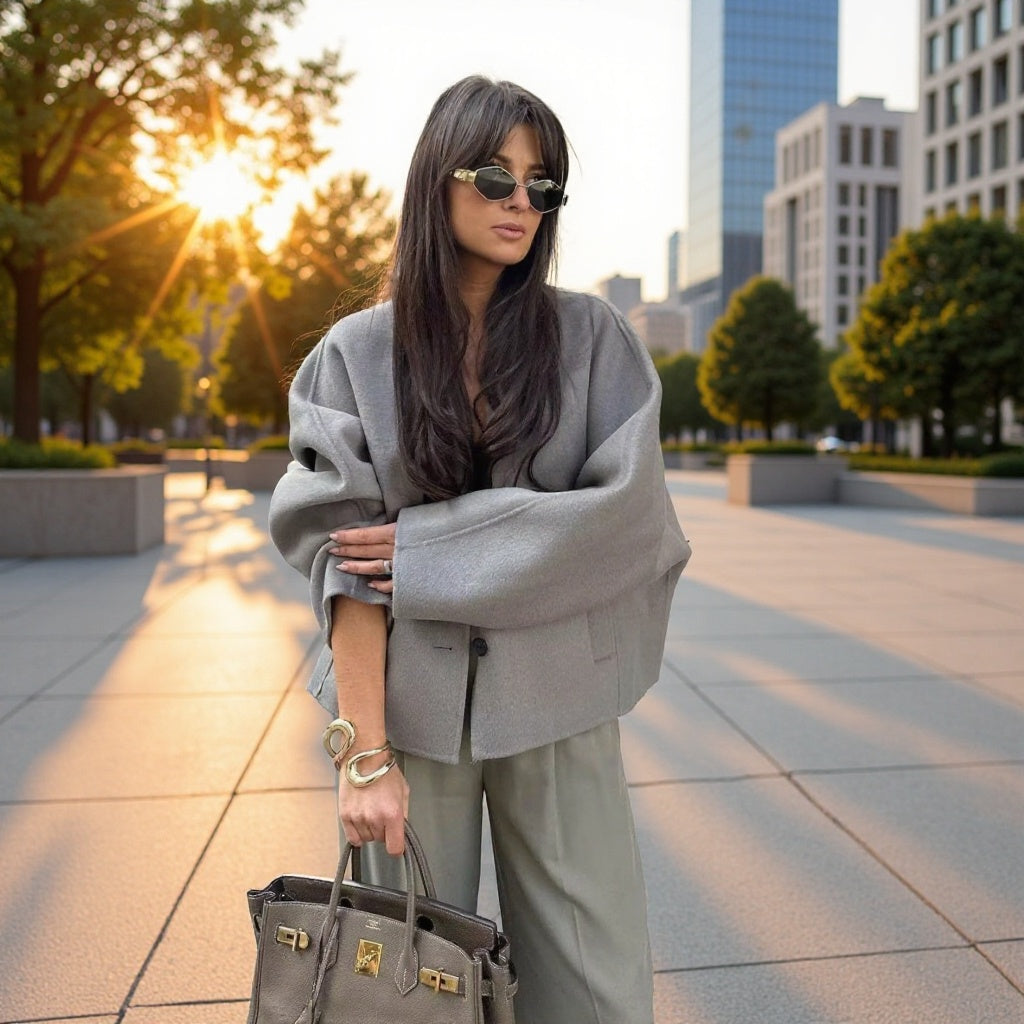 Damenjacke Eveloria Moderner Schnitt Mit Taschen - Eveloria