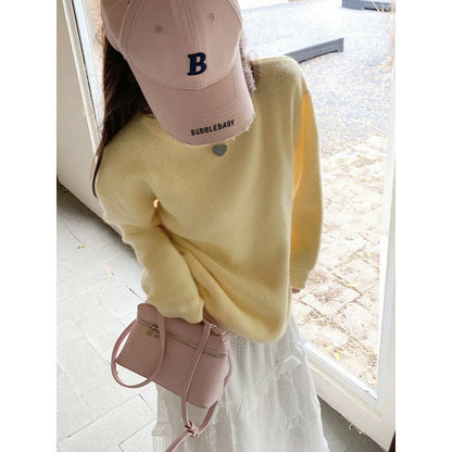 Damen Strickpullover Oversized Bequem Eveloria
