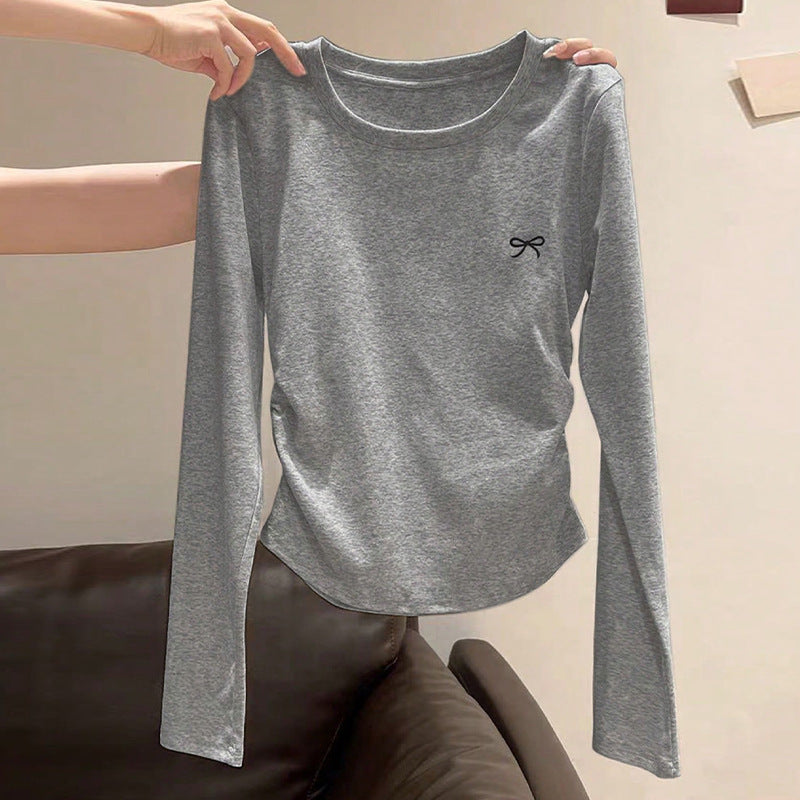 Damen Longsleeve Oberteil Rundhalsausschnitt Eveloria - Eveloria