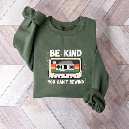 Damen Sweatshirt Vintage Kassettenmotiv Grau