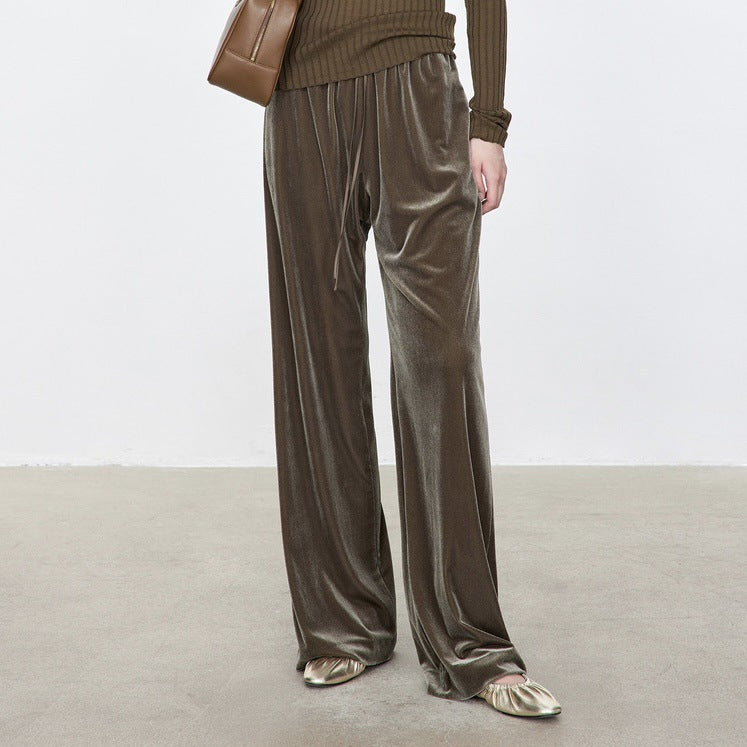 Damen Samt-Hose Bequem Eveloria
