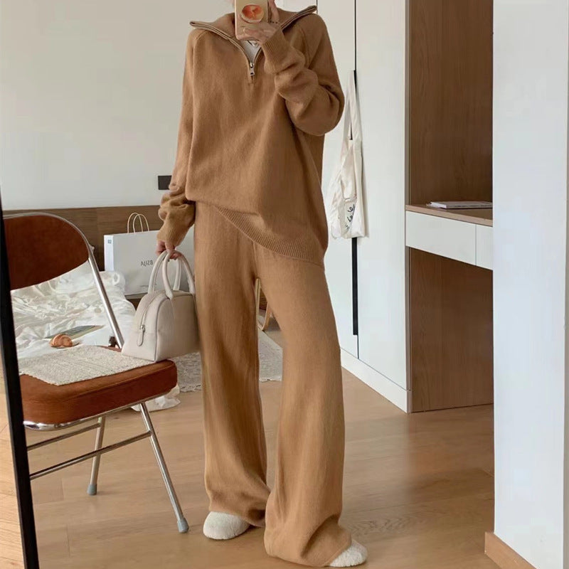 Damen Hoodie Stehkragen Reißverschluss Eveloria