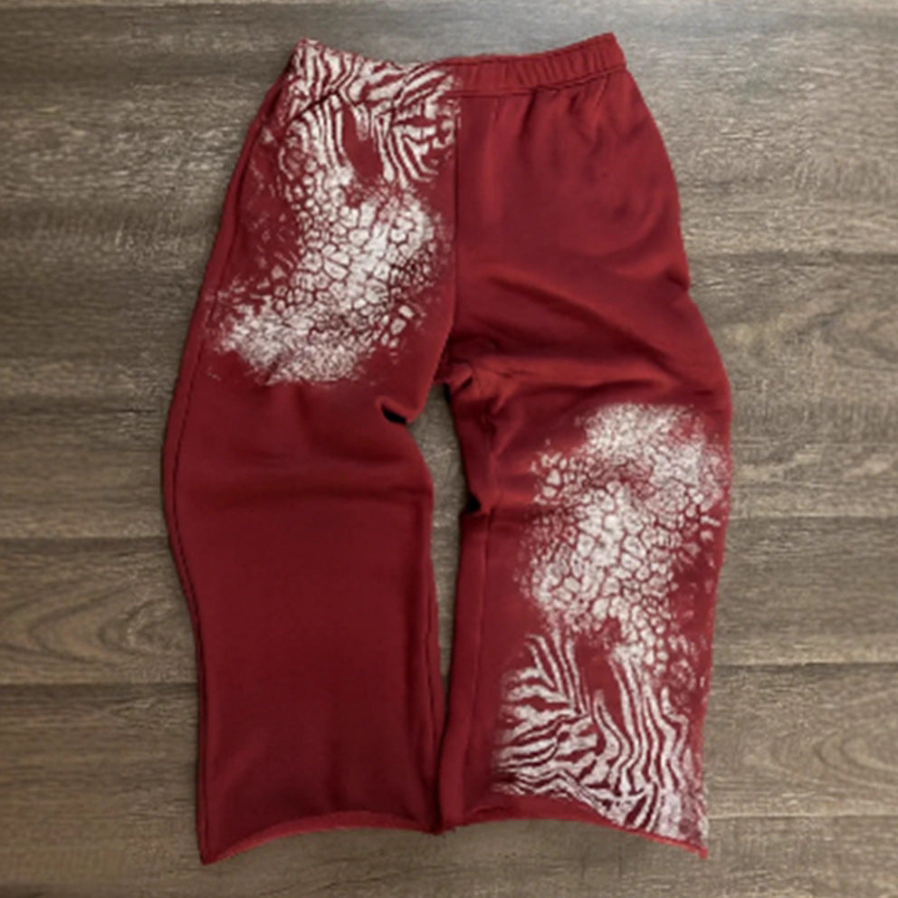 Damen Freizeithose Kreatives Tiermuster Eveloria
