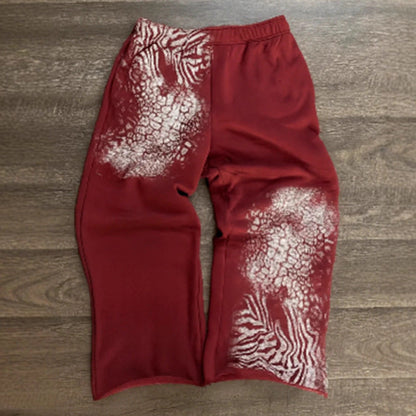 Damen Freizeithose Kreatives Tiermuster Eveloria
