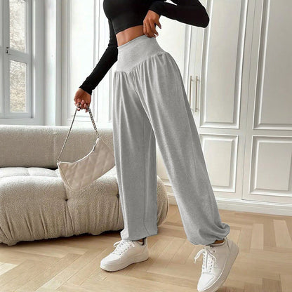 Damen Hochtaillenhose Atmungsaktives Material Eveloria