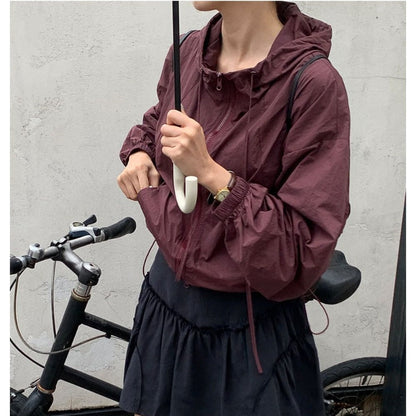 Damen Sportjacke Cropped mit Kordelzug Eveloria