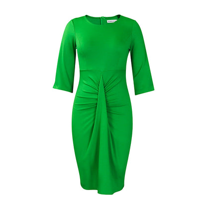 Damen Kleid mit Raffungen Figurbetont Eveloria