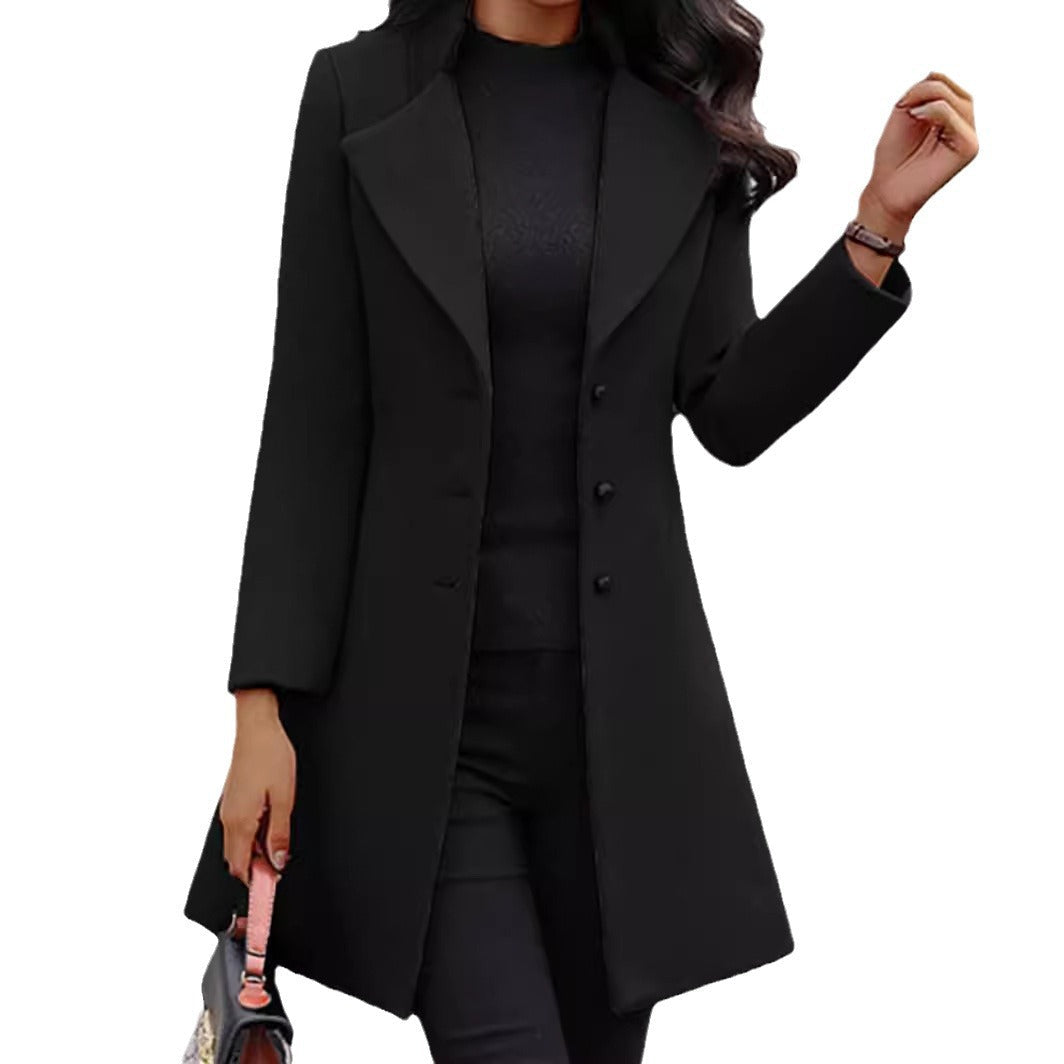 Damen Mantel Eveloria Elegantes Wollmodell