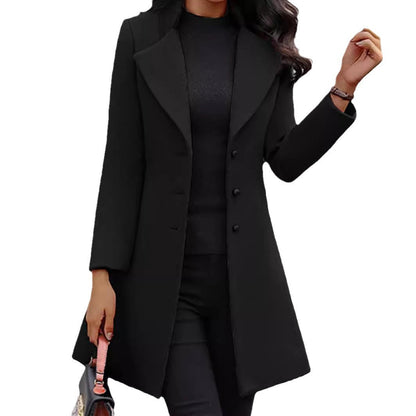 Damen Mantel Eveloria Elegantes Wollmodell