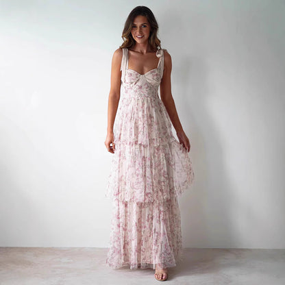 Damen Langärmliges Spitzenkleid Tierprint Eveloria