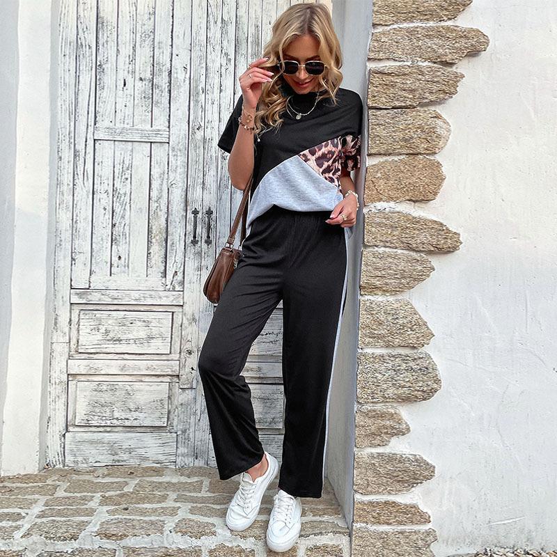 Damen Sportlicher Jumpsuit Kunterbunt Lässig Eveloria