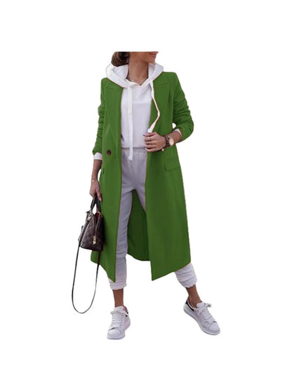 Damen Übergangsjacke Elegant Revers Taschen Eveloria
