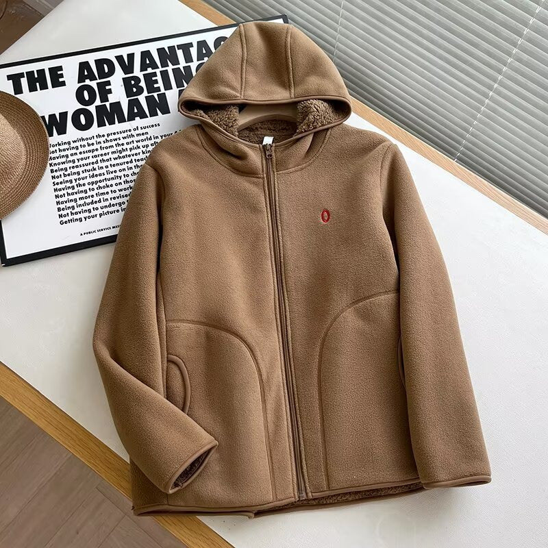 Damen Fleecejacke Warm Kuscheliges Innenfutter Eveloria