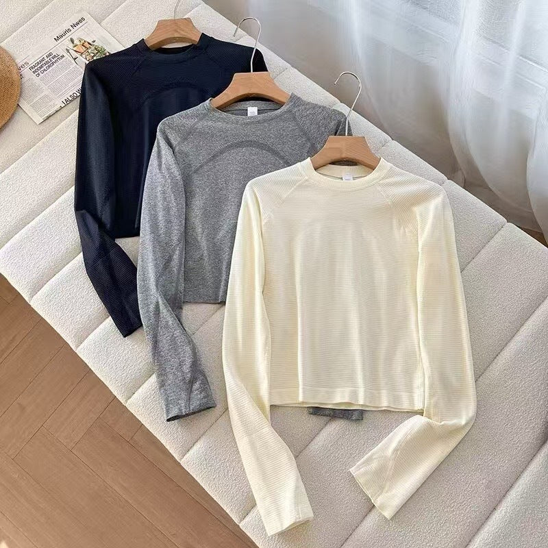 Damen Sport Langarmshirt Atmungsaktives Material Eveloria - Eveloria
