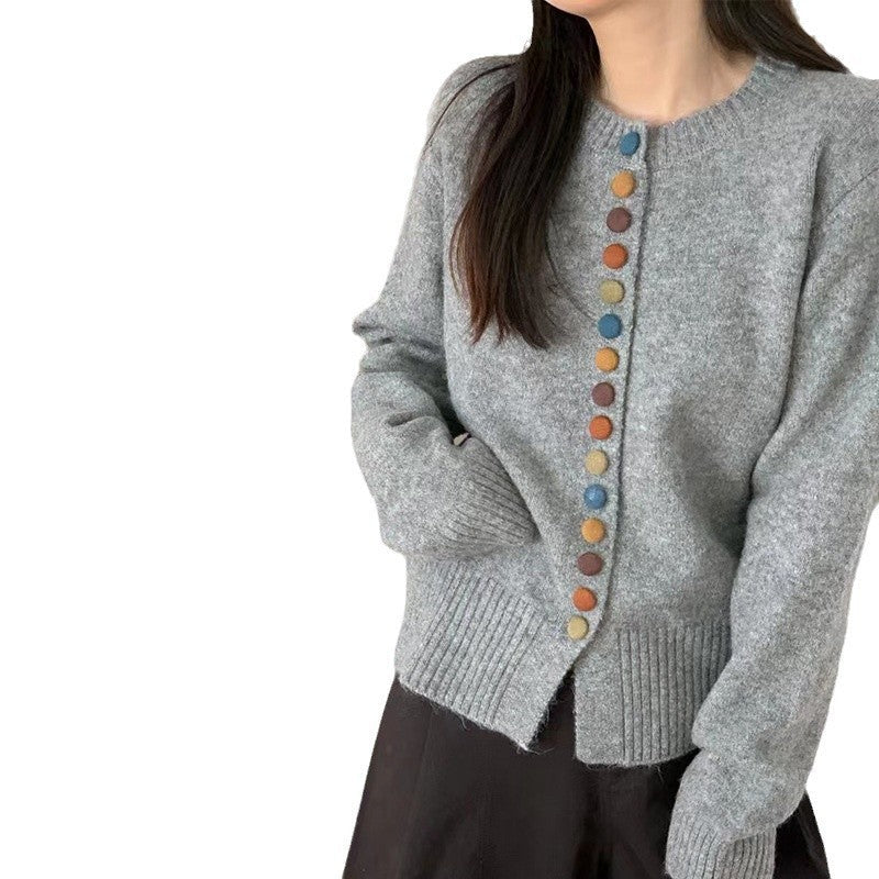 Damen Strickjacke Weichgefilzt Bunt Eveloria